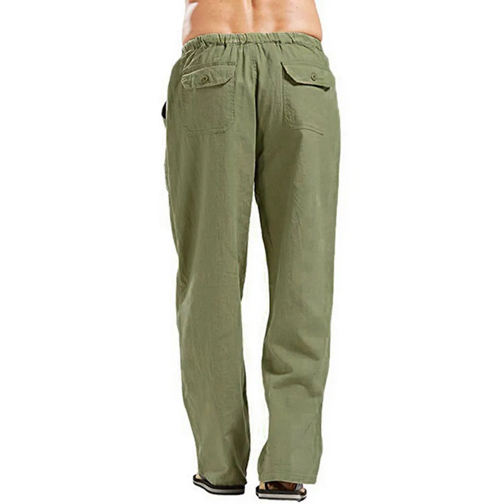 Sommerliche Herren-7/8-Hose im trendigen Stil – große, gerade geschnittene, schnell trocknende Strandhose für Teenager