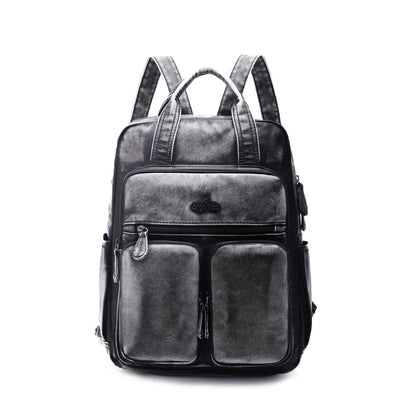 Unisex Schulrucksack Großes Fassungsvermögen mit Mehrfachtaschen und weichen Schultergurten für Alltag und Schule