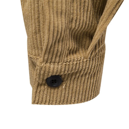 Herren Hemd aus feinem Cord mit Brusttasche für Business und Casual