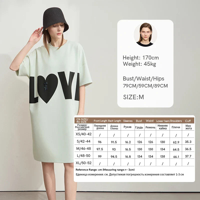 Luftiges Damen-Sommerkleid mit Laternenärmeln und V-Ausschnitt – ideal fürs Büro