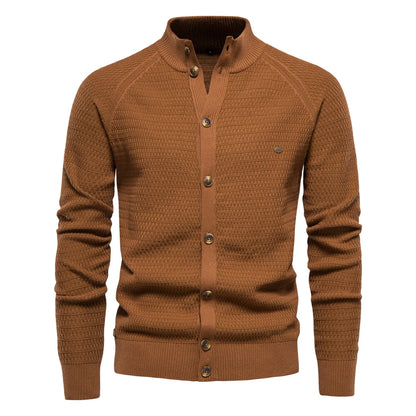 Herren Strickjacke aus Baumwolle im hochwertigen Design für die Wintermode