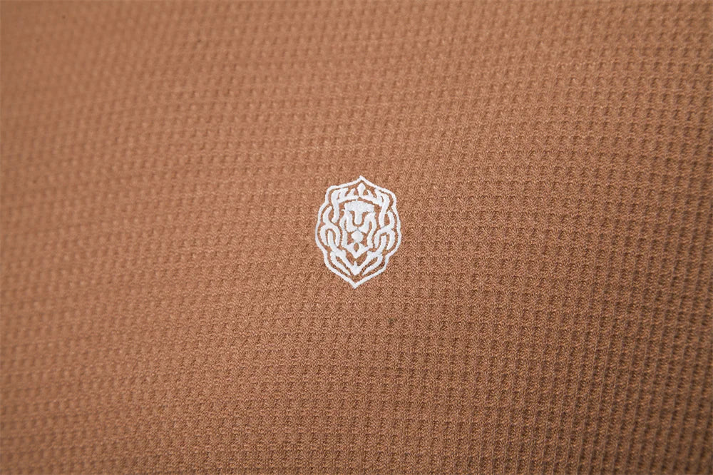 Herren T-Shirt aus Waffelstoff im einfarbigen Casual-Stil für den Sommer