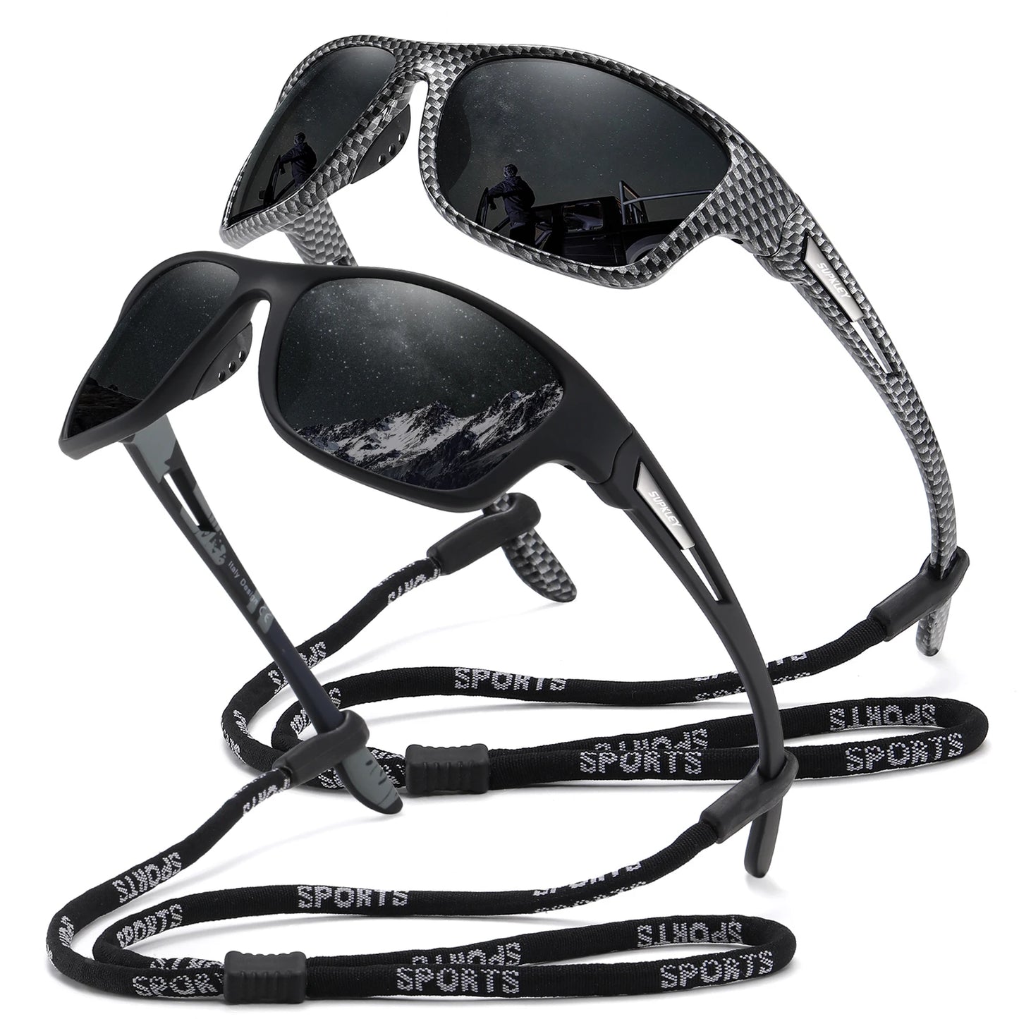 Sonnenbrille Sport polarisiert bunt UV400 Spiegel Bergsteiger Herren