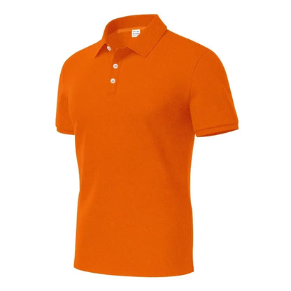Langärmeliges Herren-Poloshirt mit Waffelstruktur und Knopfleiste – ideal für Freizeit und Urlaub