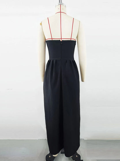 Elegantes Midi-Kleid mit Pailletten, schulterfrei und langen Ärmeln – figurbetontes Design für Damen