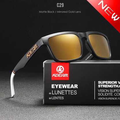 Sonnenbrille quadratisch polarisiert Angeln Lifestyle Spiegel Hartbox Unisex