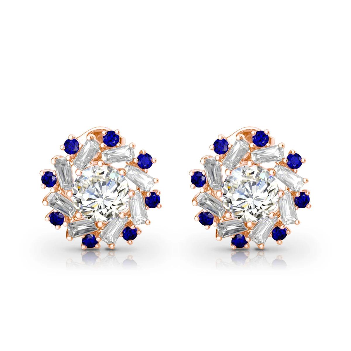 Damen-Ohrstecker aus Gelbgold mit Zertifikat und 2-Karat-Moissanite Schmuckstück für Anlässe