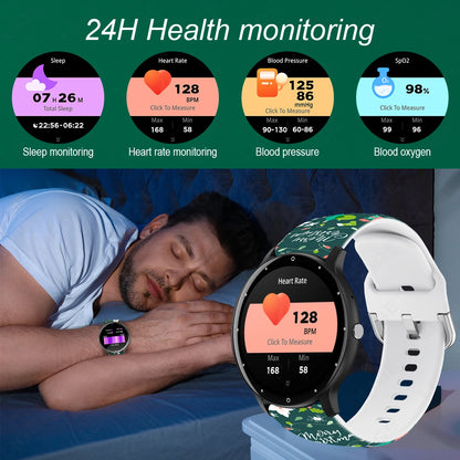 LIGE Smart Watch 2024, für Android, Bluetooth, Anruf, Smartwatch, Touch-Dial, Musik, Fitness, Tracker, Sportuhren, Weihnachtsband, Geschenk
