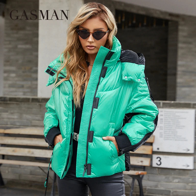 Warmer Damen-Parka mit Kapuze – langer, dicker Wintermantel für kalte Tage