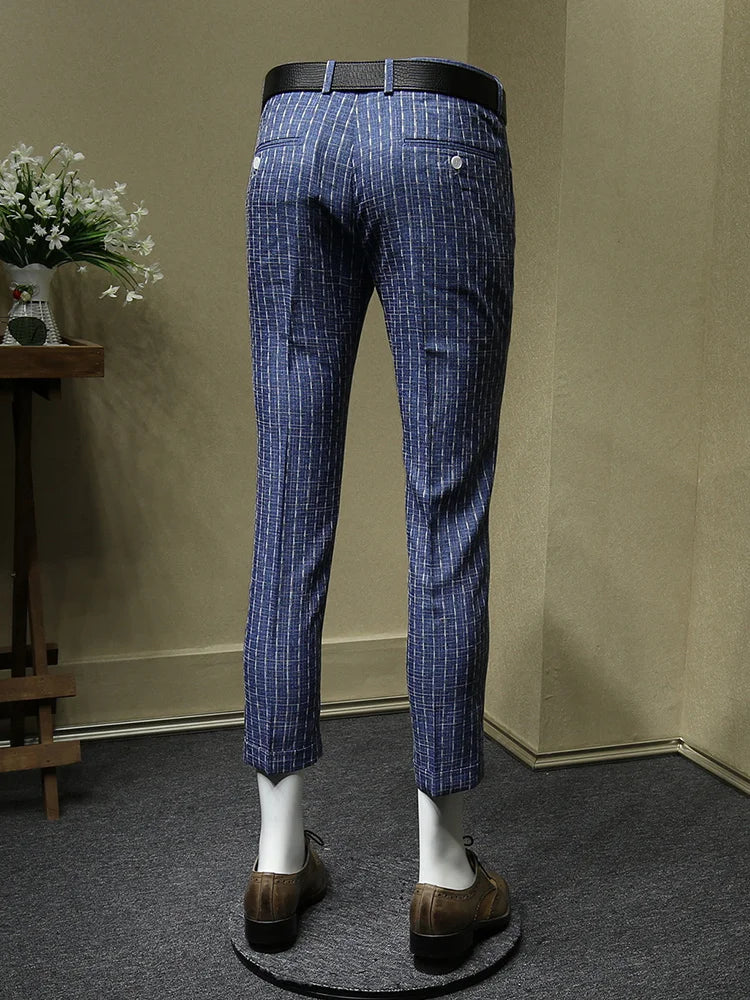Herren-Anzugset mit Blazer und Hose in Hellgrau, Schwarz und Dunkelgrau – geeignet für Hochzeiten und den täglichen Business-Look, maschinenwaschbar