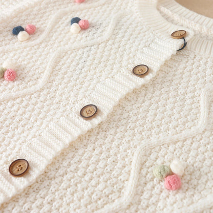 Baby Mädchen Stricken Pullover Kinder Strickjacken Oansatz Frühling Herbst Pullover Strickjacken Mantel Kinder Nette Kleidung