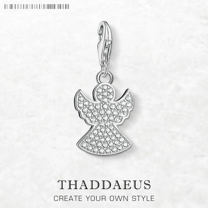 Damen-Charm-Anhänger Schutzengel Glück aus Sterlingsilber