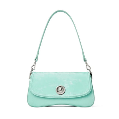 Natürliche Rindleder Schultertasche Frühlingslook