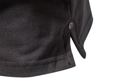 Herren Polo Shirt aus Baumwolle im gestreiften Multicolor Patchwork Design mit Kurzarm