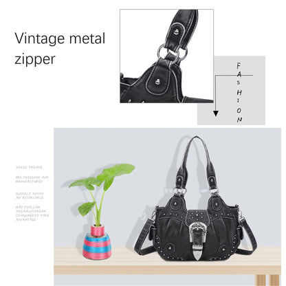 Damen-Handtasche Satchel-Stil Top-Griff mit Mehrfachfächern Innenfach Telefonfach Geldscheinfach