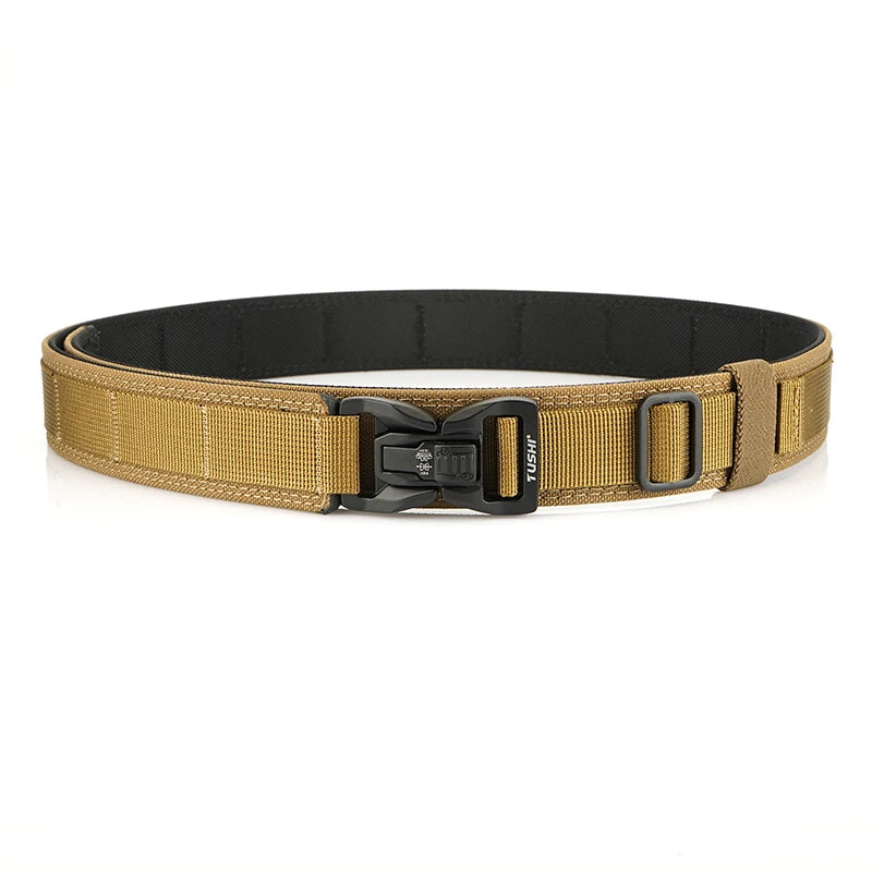 Herren-Taktischer Gürtel aus Nylon mit Metall-Schnellverschluss, Robuster Militärstil, 3,8 cm Breite