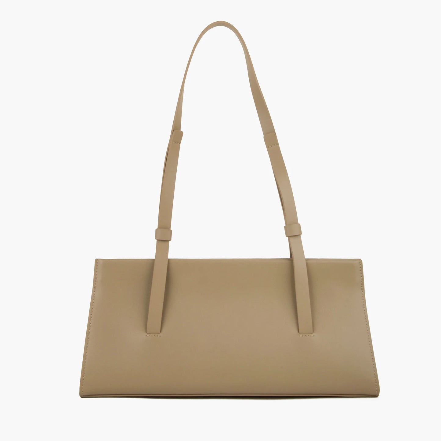 Rote Schultertasche Spaltleder In Baguette-Form | Donna-In