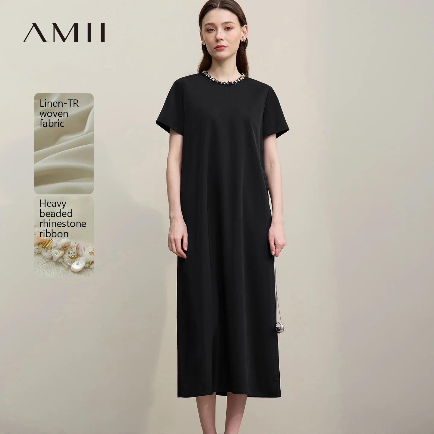 Vielseitiges Damenkleid Mit Atmungsaktivem Stoff Für Büro Und Urlaub Elegant