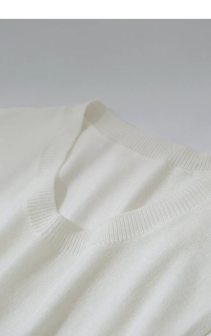 Damen-Strickjacke ärmellos lang Rundhals einfarbig elegant Herbst