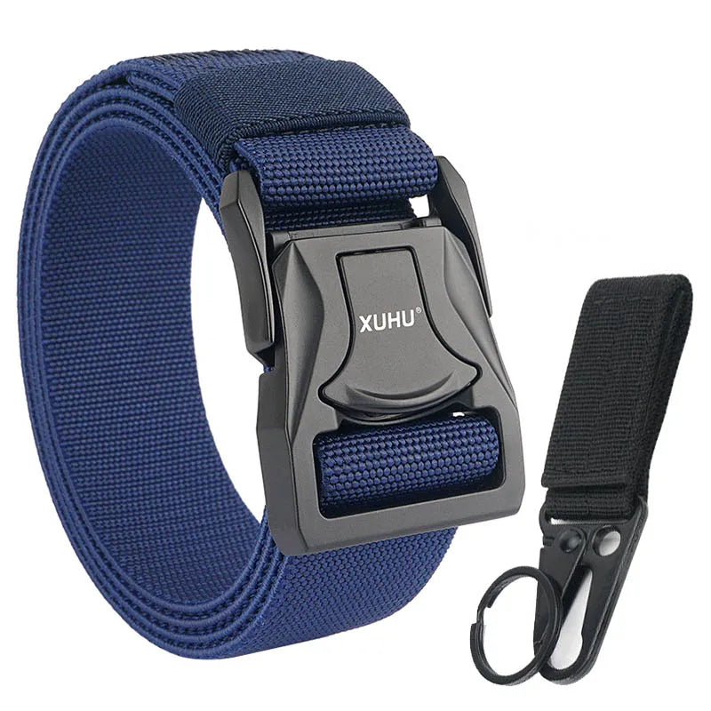 VATLY Elastik-Gürtel Herren 3,8 cm Zink-Schnellverschluss Tactical Outdoor