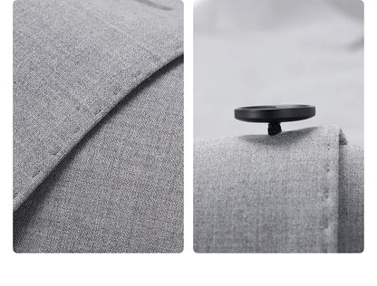 Schlanker Herren-Blazer im klassischen europäischen Stil mit hellbraunem Karomuster – ideal für Hochzeiten und formelle Anlässe