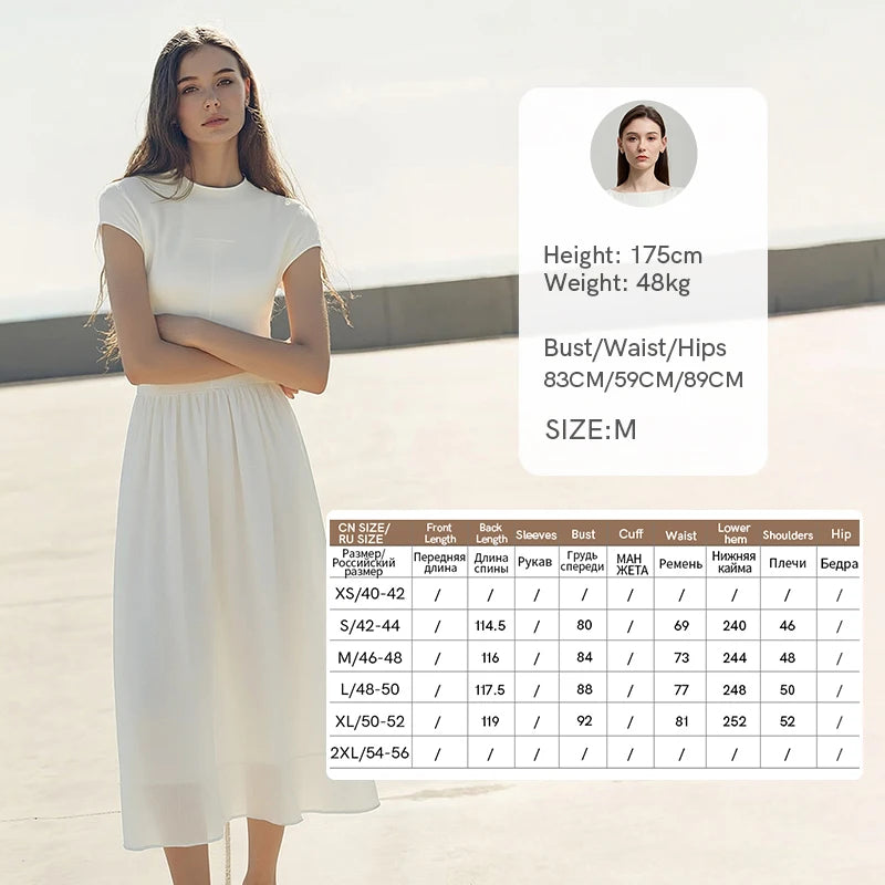 Elegantes Damenkleid Für Büro Mit Elastischem Schnitt Und Moderner Passform
