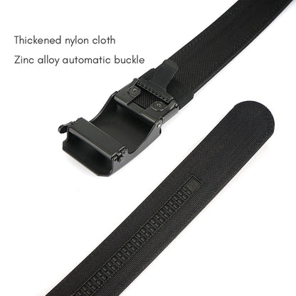 Herren-Taktischer Gürtel Mit Automatischer Schnalle Aus Robuster Nylon-Verarbeitung Für Outdoor-Einsatz