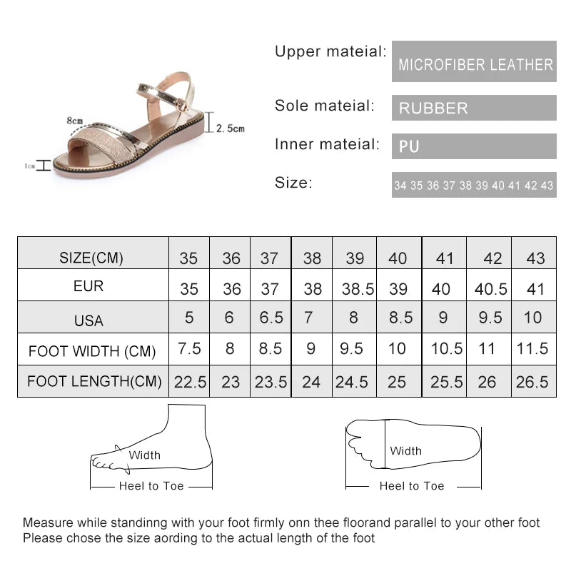 Damen Sandalen Flach Golden Silber Gr. 41-42