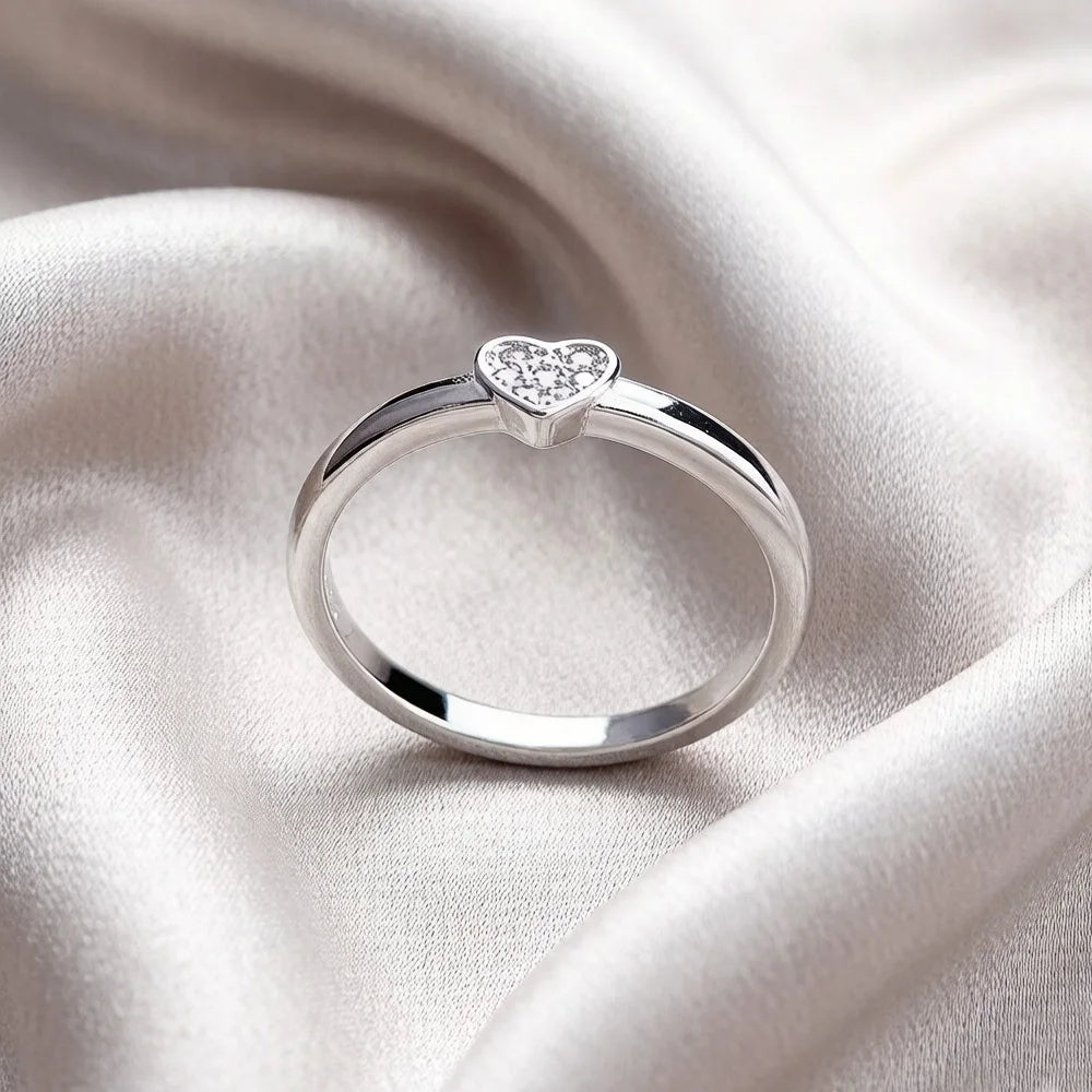 Damen-Ring Liebesherz romantisch aus Sterlingsilber