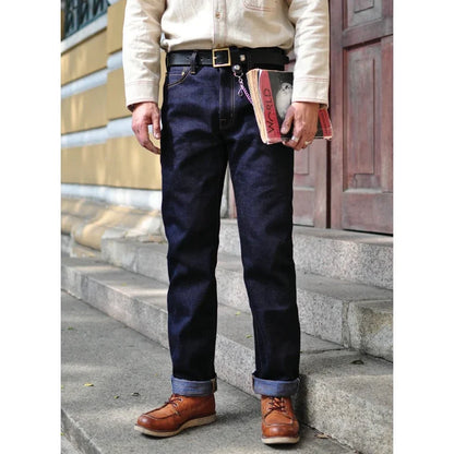 Herrenjeans aus 21oz Rainbow Selvedge Denim im Vintage-Stil für Männer