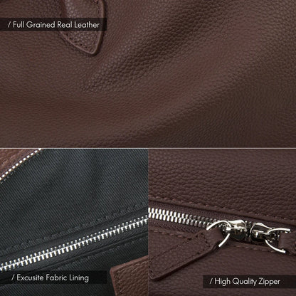 Top Layer Rindsleder Handtasche Damen | Große Tote Für Alltag