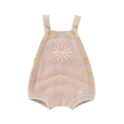 Baby Overall mit Sonnenblumen-Muster für Mädchen im Koreanischen Stil