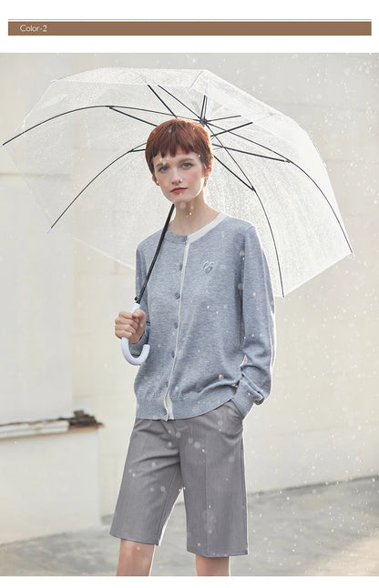 Damen Shorts im minimalistischen Stil mit hoher Taille und lässiger Passform