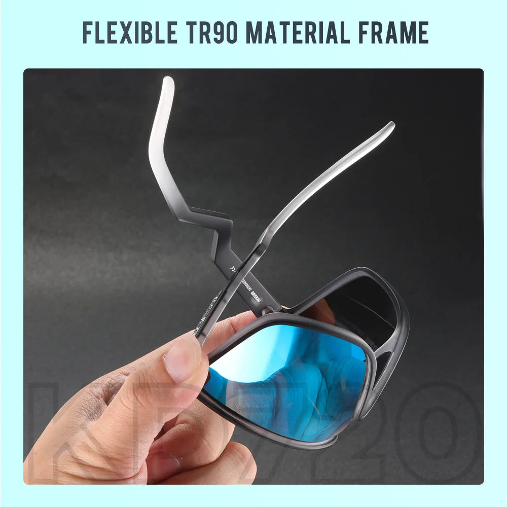 Sonnenbrille Einteiler übergroß polarisiert gebogene Gläser Herren
