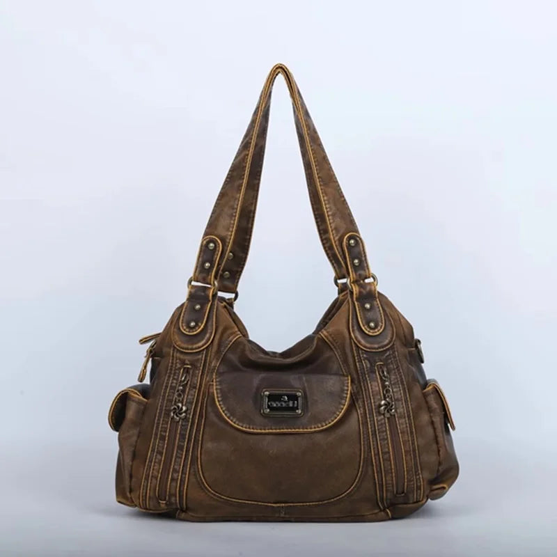 Damen-Schultertasche mit großzügiger Kapazität und durchdachtem Innenaufbau für Smartphone und Geldbörse
