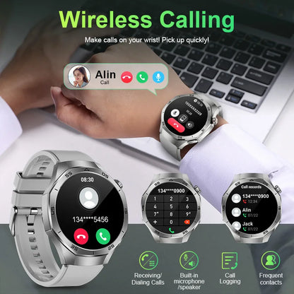 LIGE 2025 Neue Bluetooth Anruf Smart Uhr 1,53 "360*360 Benutzerdefinierte Zifferblatt Wasserdichte Sport Männer Frau Gesundheit Monitor smartwatch Für Mann