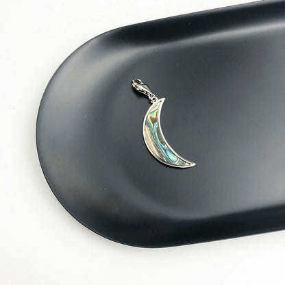 Damen-Charm-Anhänger Muschel Mond romantisch aus Sterlingsilber