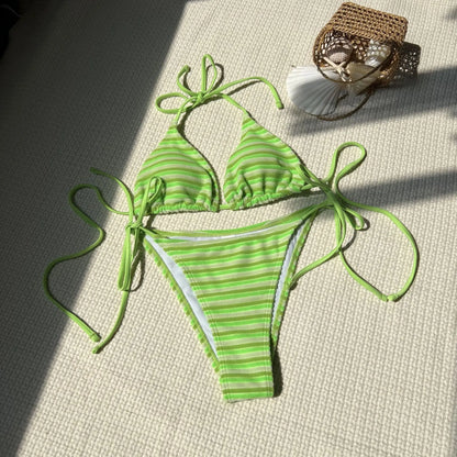 Weißer Push-Up-Bikini im brasilianischen Stil für Damen – ideal für Strand und Pool