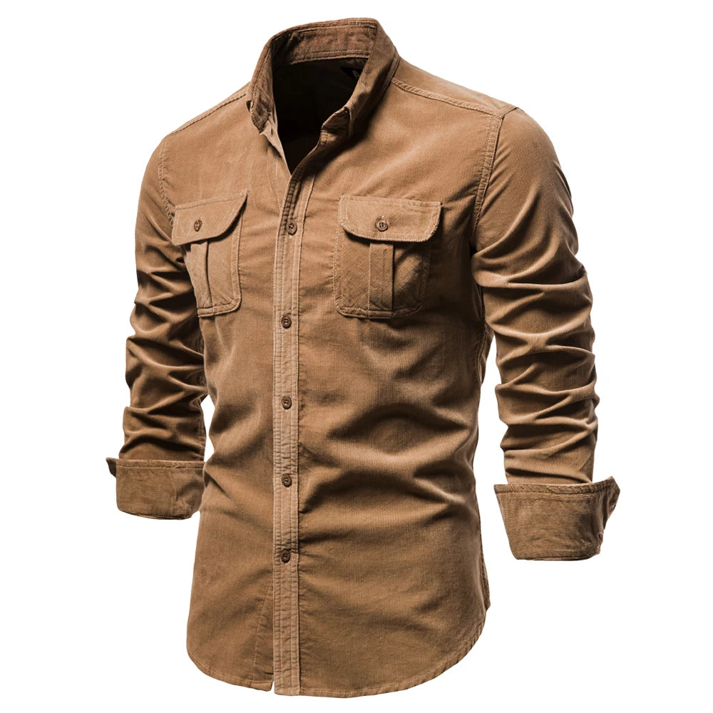 Herren Business Casual Hemd aus 100 Prozent Baumwolle im einfarbigen Slim Fit