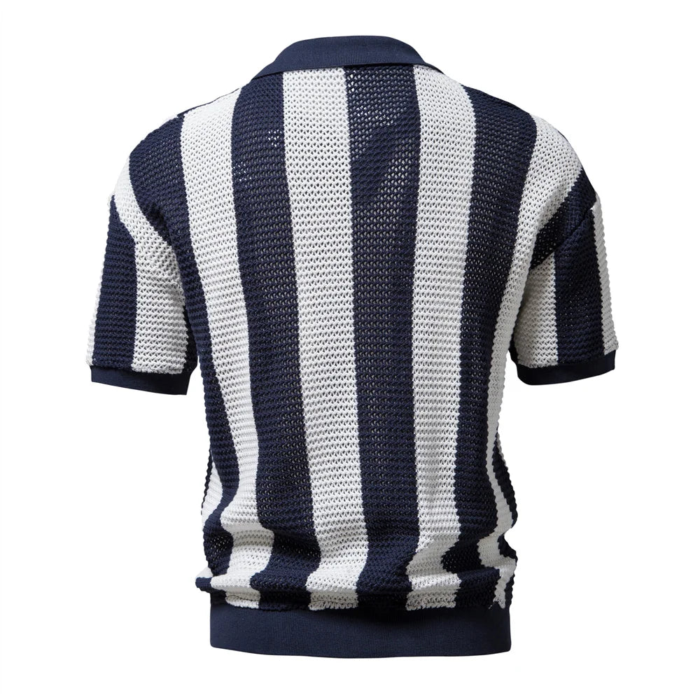 Herren Polo Shirts aus 100 Prozent Baumwolle mit V-Ausschnitt und kurzen Ärmeln