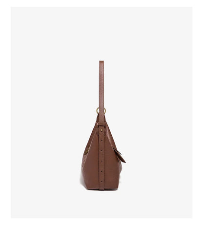 Damen Hobo Tasche Aus Echtem Leder Im Vintage Stil Mit Großer Kapazität
