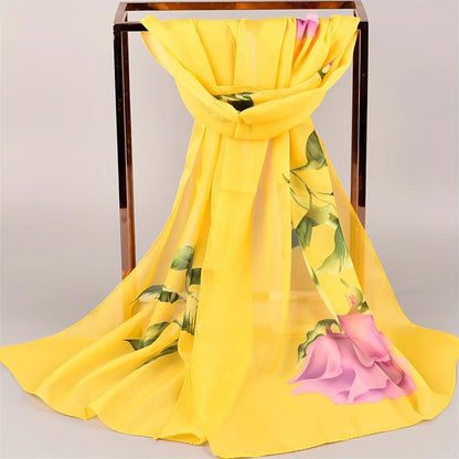 Damen Chiffon Hijab Schal gepunktet Strand Sommer Pareo Bandana muslimisch