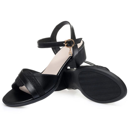 Damen Leder Sandalen Keil Casual Gr. 41-42