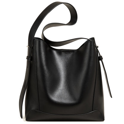 Damen Schultertasche aus Leder im klassischen Stil Große Tote für Büro