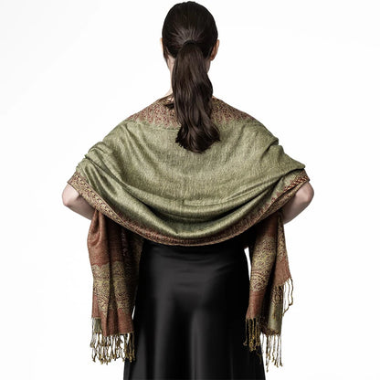 Damen Winterschal Kaschmir Plaid warm Pashmina Bandana Quaste Qualität