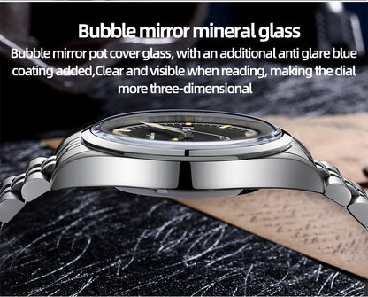 Herren-Automatikuhr mit Jubilee-Armband und Kalenderanzeige