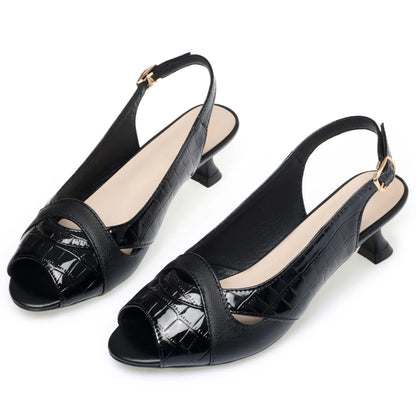 Damen Sandalen Offene Zehen High Heels Hohl