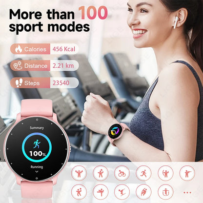 LIGE 2024 Neue Track Smart Uhr Männer Frauen Immer Anzeige Körper Temperatur Uhr BT Anruf Smartwatch Dame Smart Band Für Xiaomi