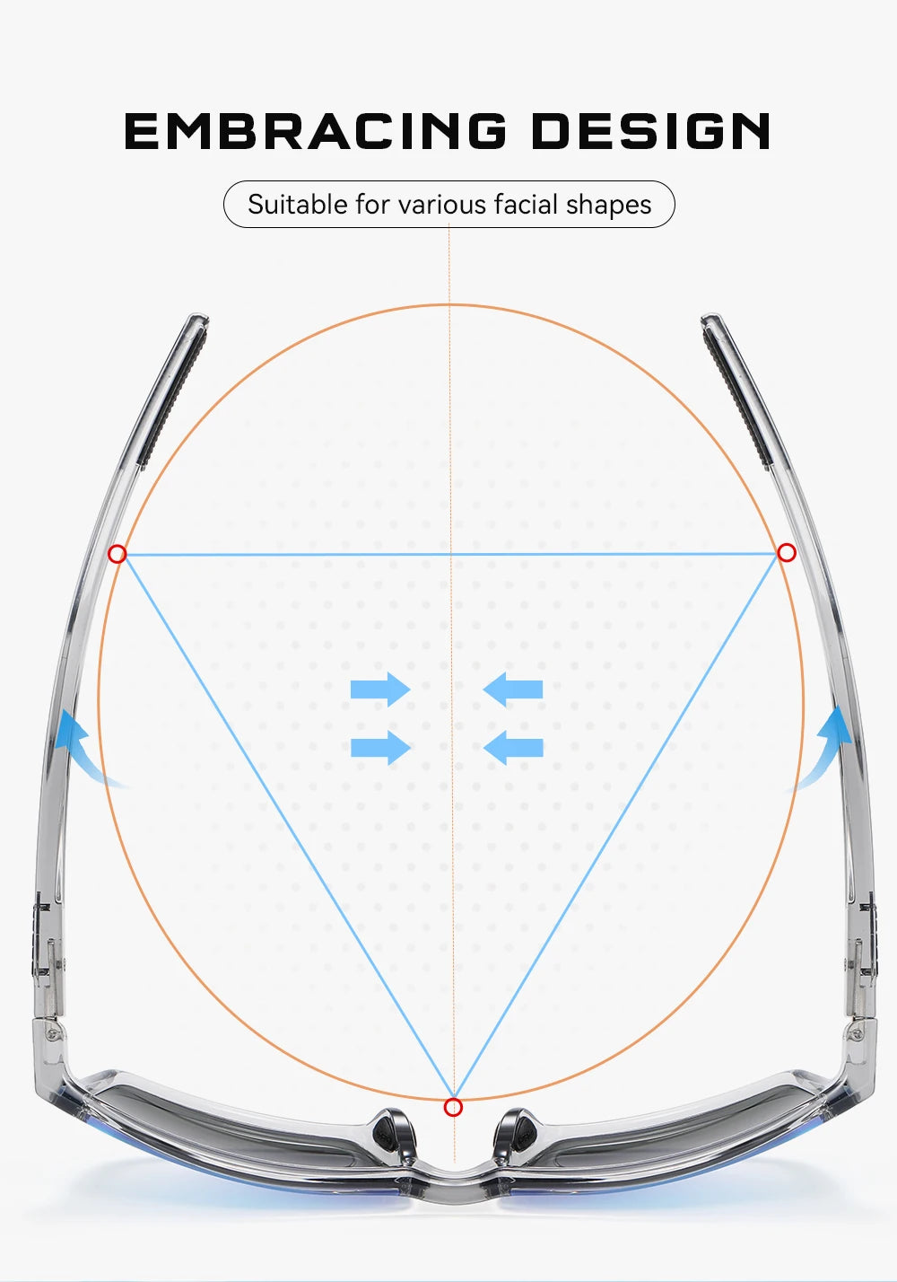 Sonnenbrille übergroß TR90 polarisiert 160mm Etui Herren XL
