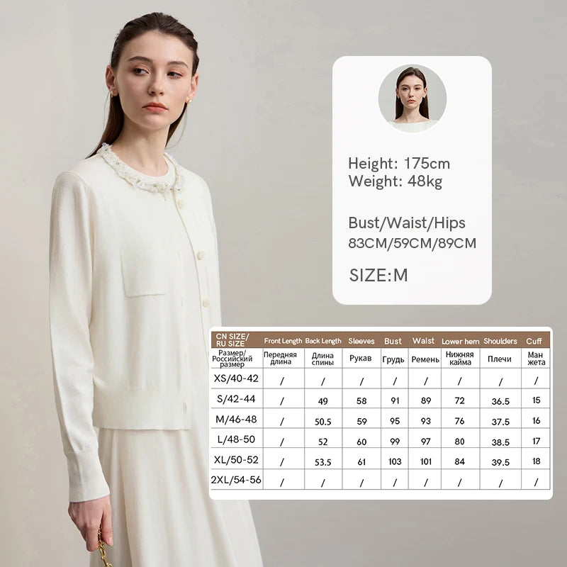 Damen-Strickjacke ärmellos lang Rundhals einfarbig elegant Herbst
